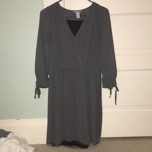 black and white dress